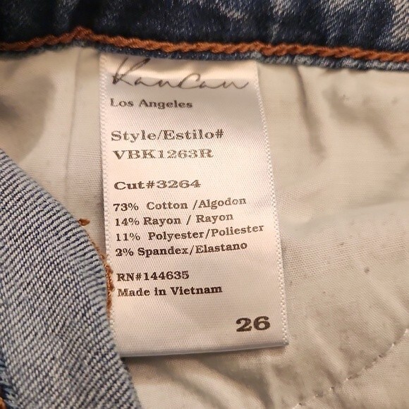 Kancan Women's Distressed Skinny Jeans Light Wash Size 26 - Picture 8 of 8